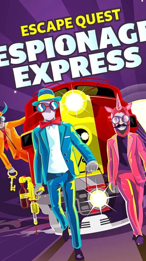 Locandina verticale del gioco escape room VR Espionage Express