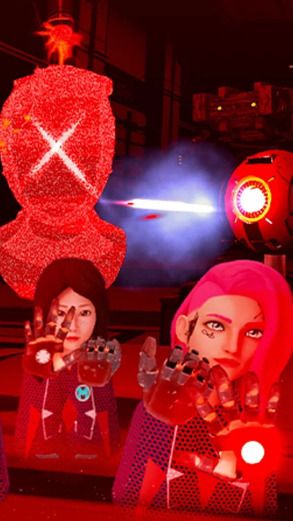 Locandina verticale del gioco escape room VR Superheroes