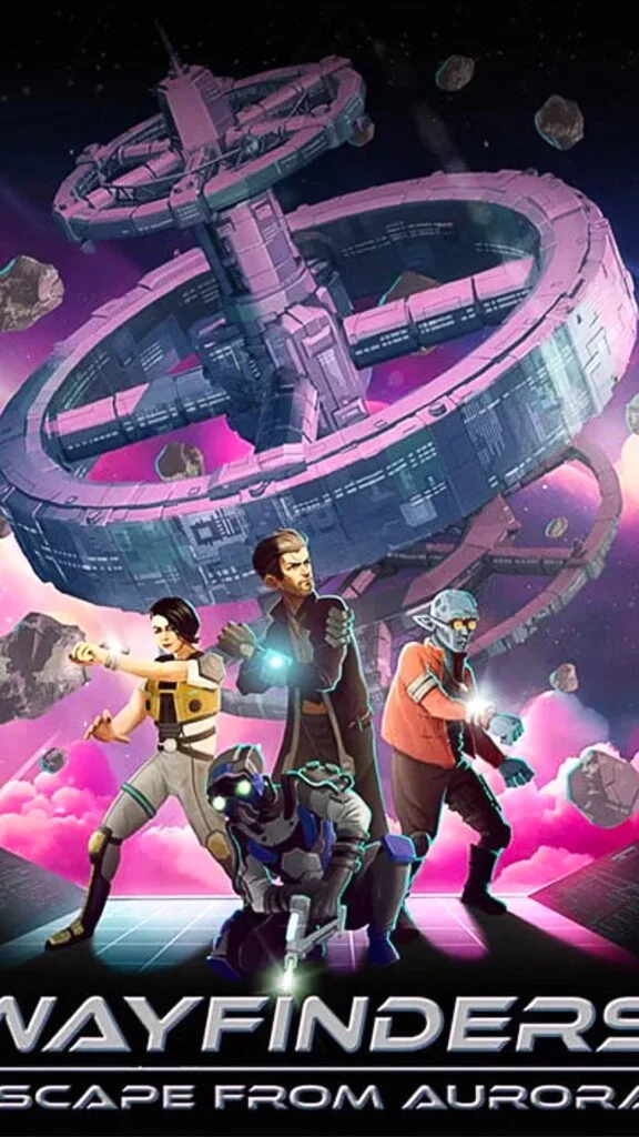 Locandina verticale del gioco escape room VR Wayfinders: Escape from Aurora